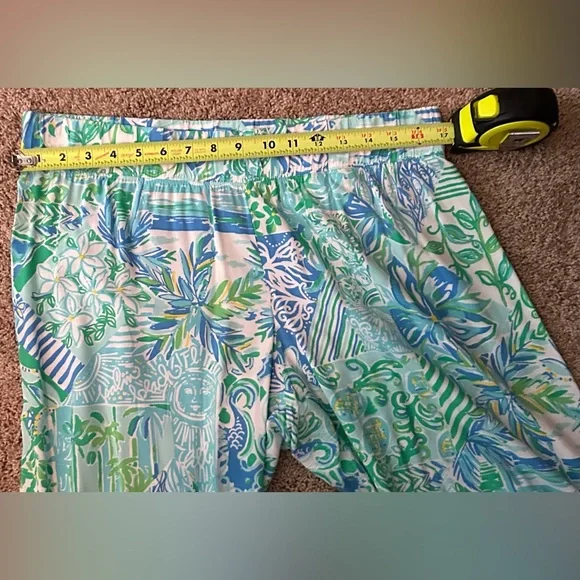 EUC Lilly Pulitzer Bal-Harbour Whisper Blue Mid-Rise Wide Leg Palazzo Pants - Picture 10 of 15